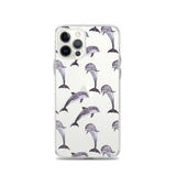 Funda transparente para iPhone® delfines