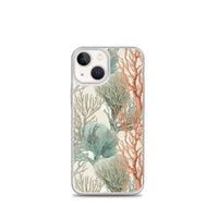 Funda transparente para iPhone® con estampado de coral colores claros - El Rincón del Buzo