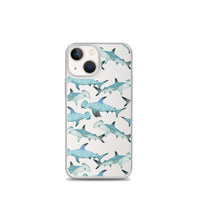 Funda transparente para iPhone® con tiburones martillo