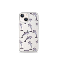 Funda transparente para iPhone® delfines