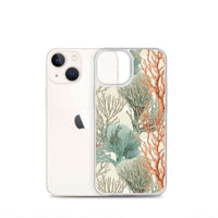 Funda transparente para iPhone® con estampado de coral colores claros - El Rincón del Buzo