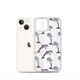 Funda transparente para iPhone® delfines