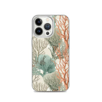 Funda transparente para iPhone® con estampado de coral colores claros - El Rincón del Buzo