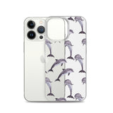 Funda transparente para iPhone® delfines