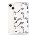 Funda transparente para iPhone® delfines