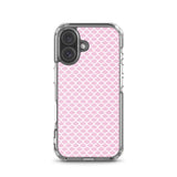 Funda transparente para iPhone® Escamas Sirena Rosa