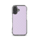 Funda transparente para iPhone® Escamas Sirena Morado