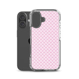 Funda transparente para iPhone® Escamas Sirena Rosa