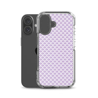 Funda transparente para iPhone® Escamas Sirena Morado