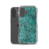 Funda transparente para iPhone® con estampado de tiburón ballena