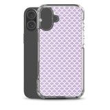 Funda transparente para iPhone® Escamas Sirena Morado