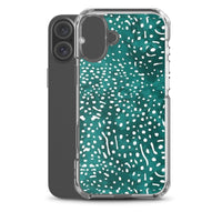 Funda transparente para iPhone® con estampado de tiburón ballena