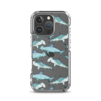 Funda transparente para iPhone® con tiburones martillo