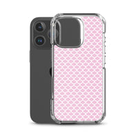 Funda transparente para iPhone® Escamas Sirena Rosa