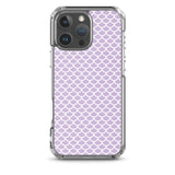 Funda transparente para iPhone® Escamas Sirena Morado