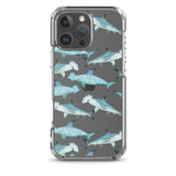 Funda transparente para iPhone® con tiburones martillo