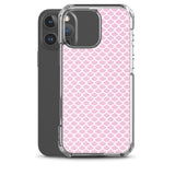 Funda transparente para iPhone® Escamas Sirena Rosa