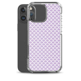 Funda transparente para iPhone® Escamas Sirena Morado