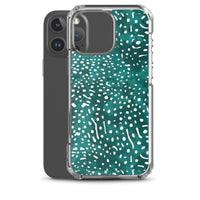 Funda transparente para iPhone® con estampado de tiburón ballena