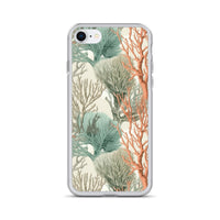 Funda transparente para iPhone® con estampado de coral colores claros - El Rincón del Buzo