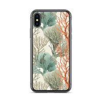 Funda transparente para iPhone® con estampado de coral colores claros - El Rincón del Buzo