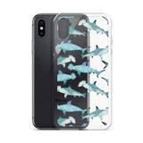 Funda transparente para iPhone® con tiburones martillo
