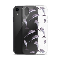 Funda transparente para iPhone® delfines