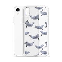 Funda transparente para iPhone® focas