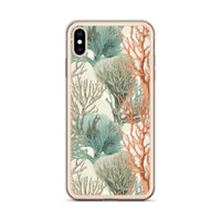 Funda transparente para iPhone® con estampado de coral colores claros - El Rincón del Buzo