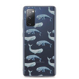 Funda transparente para Samsung® ballenas