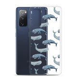 Funda transparente para Samsung® ballenas