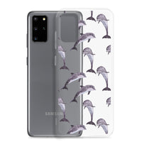 Funda transparente para Samsung® delfines