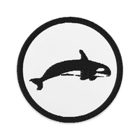 Parche circular bordado Orca