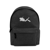 Mochila bordada gris oscura Buceador