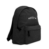 Mochila bordada gris oscura evolución de un buceador