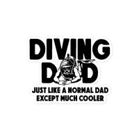 Pegatina Diving Dad