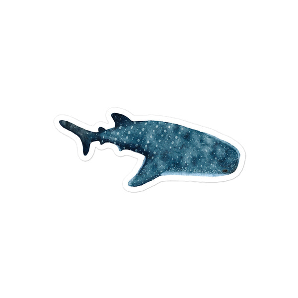 Pegatina Ilustración Tiburón Ballena