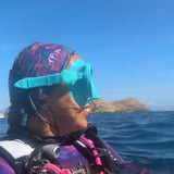 Braga de cuello estampado de coral morado