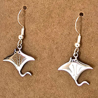 Pendientes Plateados Manta