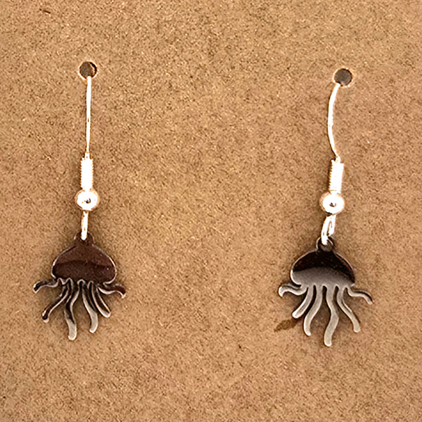 Pendientes Plateados Medusa