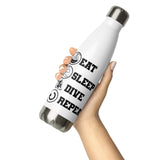 Botella de agua Eat Sleep Dive Repeat