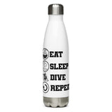 Botella de agua Eat Sleep Dive Repeat