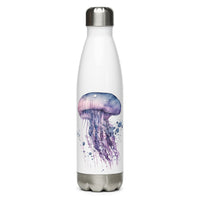 Botella de agua Medusa Acuarela