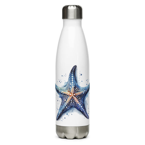 Botella de agua Estrella de Mar Acuarela