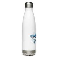 Botella de agua Tiburón Acuarela