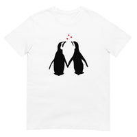 Camiseta pingüinos enamorados