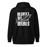 Sudadera Cremallera Respect de Local Sharks (espalda)