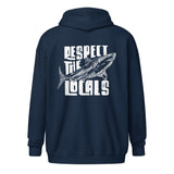 Sudadera Cremallera Respect de Local Sharks (espalda)