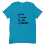 Camiseta Eat Sleep Dive Repeat