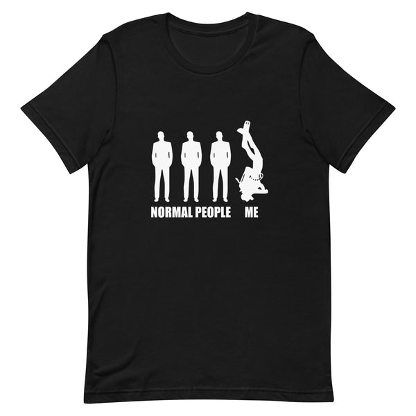 Camiseta Normal People - Colores negros, silueta blanca